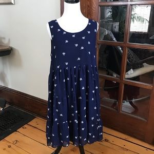 🎉Flower IceCream Blue Flowy Party Dress